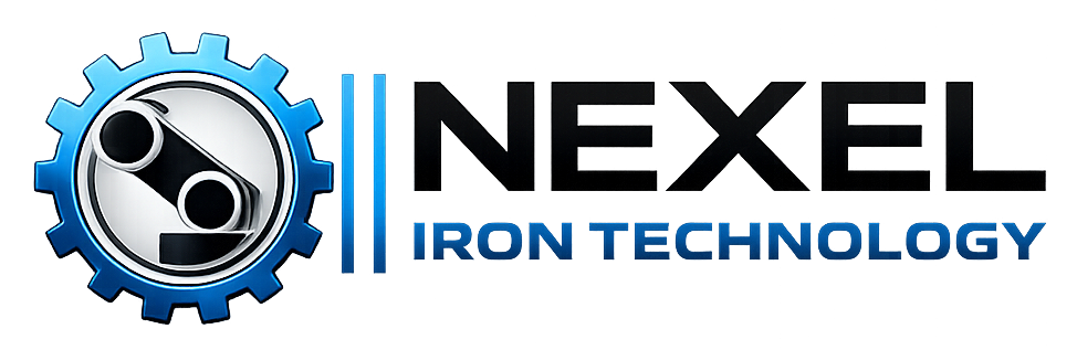Logo NEXEL, fabricación metálica malagueña, carpintería metalica y oficina tecnica